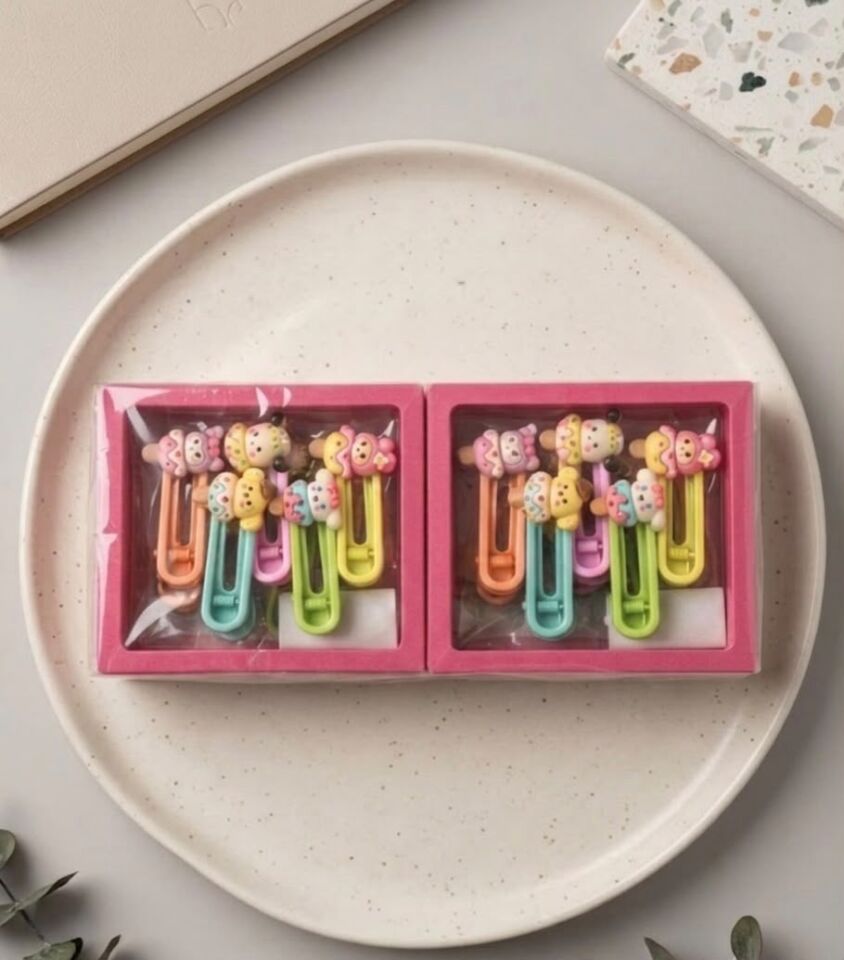 Kuromi Kutulu Model Metal Karışık Renkli 5'li Çocuk Set Toka