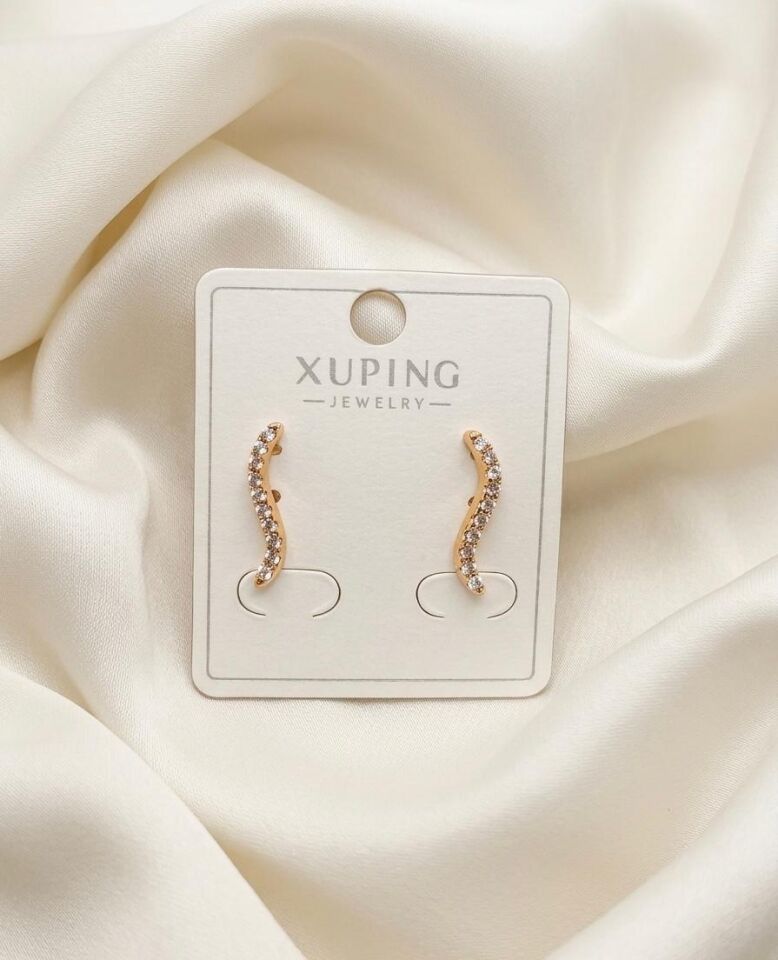 Xuping Rose Gold Zirkon Taşlı Çelik Küpe
