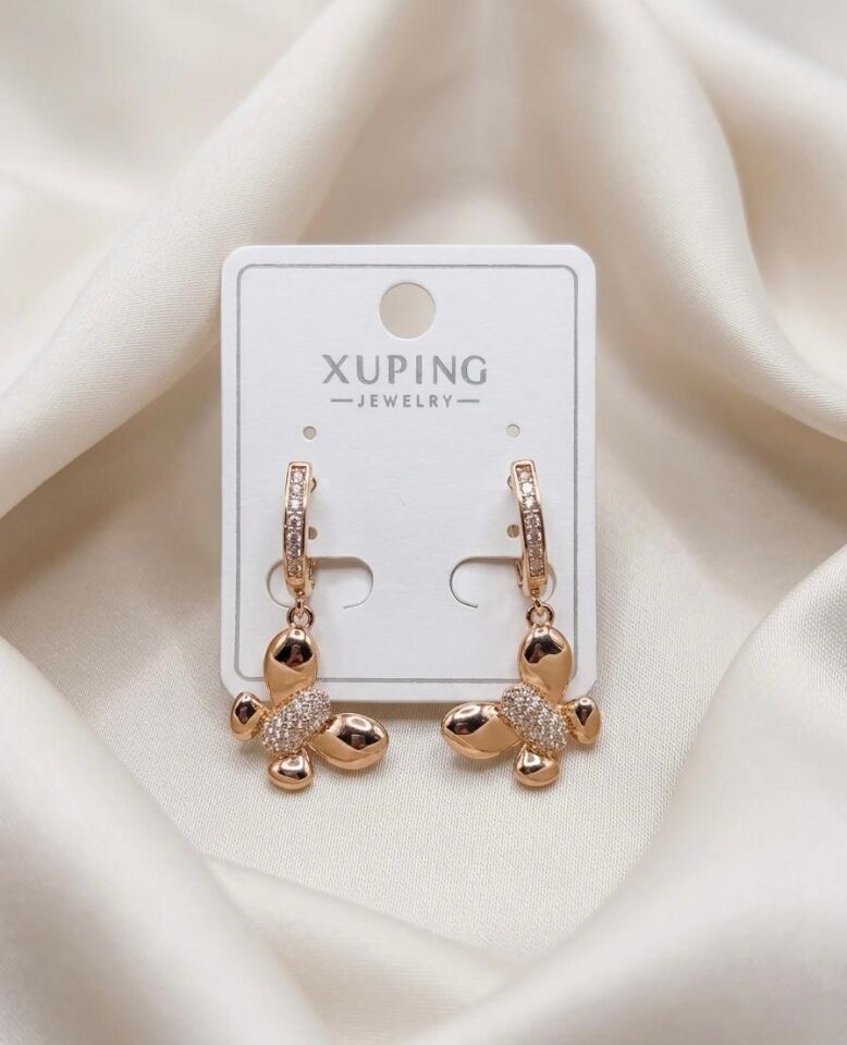 Xuping Sallantılı Kelebek Çelik Küpe